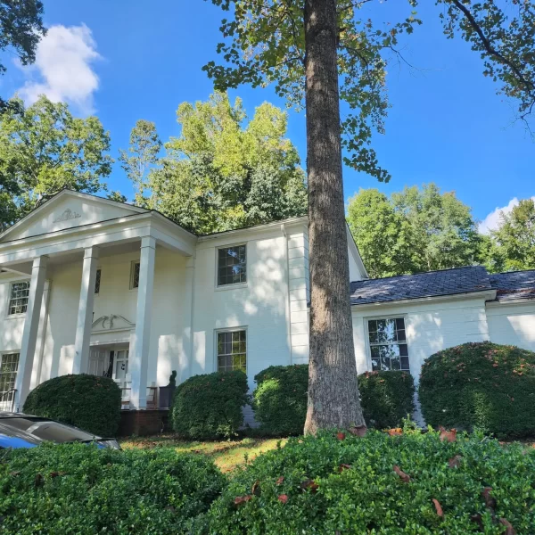 Painted White Brick Home