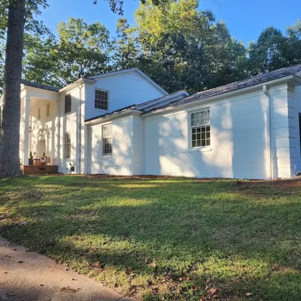 Painted White Brick House